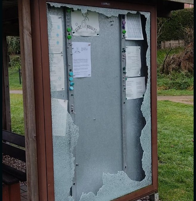 Vandalismus im Boulepark